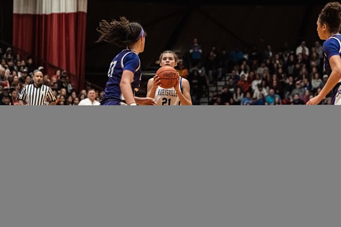 Pickerington Central vs Marysville girls basketball Gabe Haferman 03032329